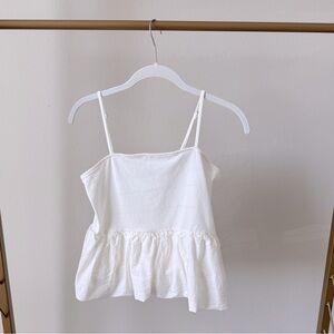 H&M Bubble-Hem Peplum Camisole Top